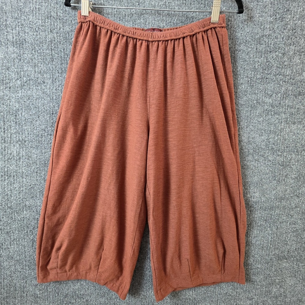 Cut Loose Womens SZ S Rust Cropped Tapered‎ Pants Long Shorts Lagenlook Boho